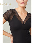 Mandala Swanlake Top - black