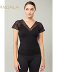 Mandala Swanlake Top - black