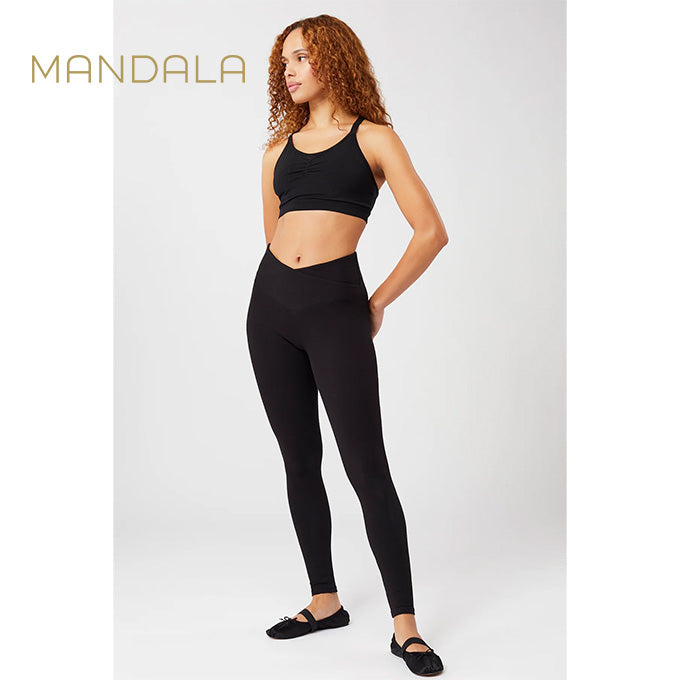 Mandala Wrap Legging - black