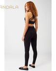 Mandala Wrap Legging - black